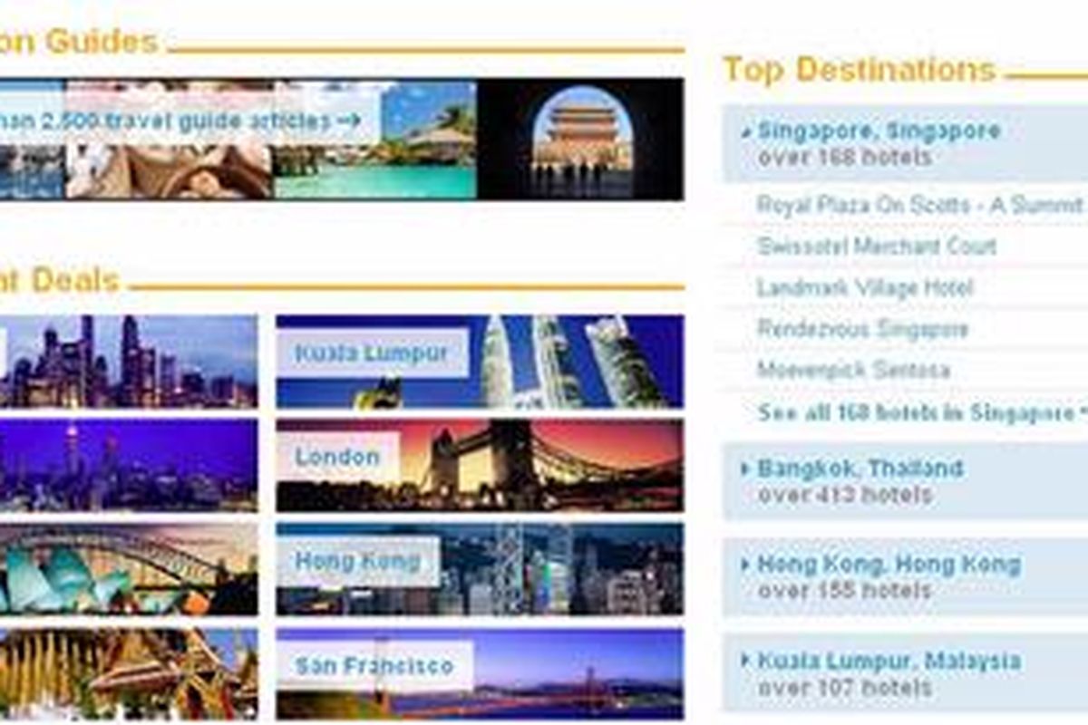 Ilustrasi: Hotels.com menggelar program menginap gratis satu malam untuk pemesanan online hotel minimal 10 malam, di lebih dari 65.000 hotel di seluruh dunia.