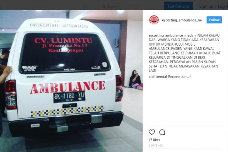 Cerita Escort_ambulance_medan saat mobil berisi pasien sekarat dihalang-halangi pengendara lain