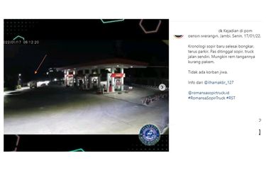 Viral, Video Detik-detik Truk Tangki Pertamina Jalan Sendiri, Tabrak ...
