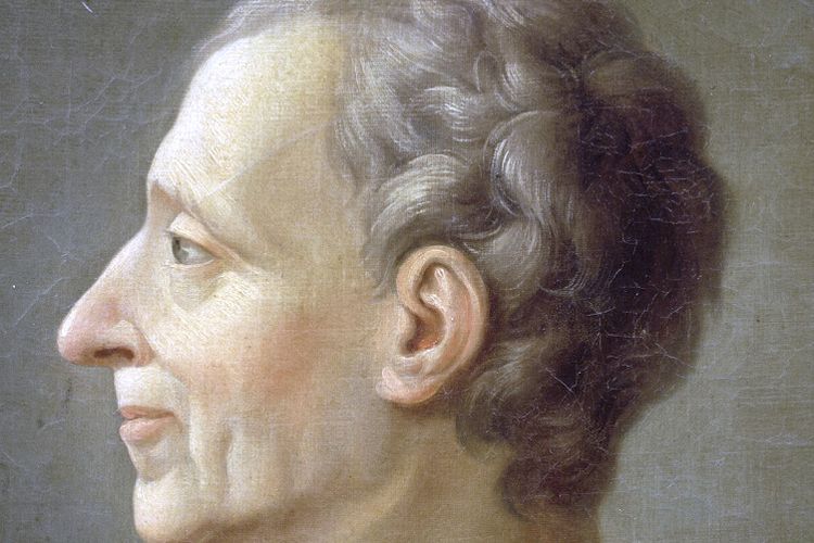 Montesquieu, tokoh yang mengembangkan liberalisme di Perancis.
