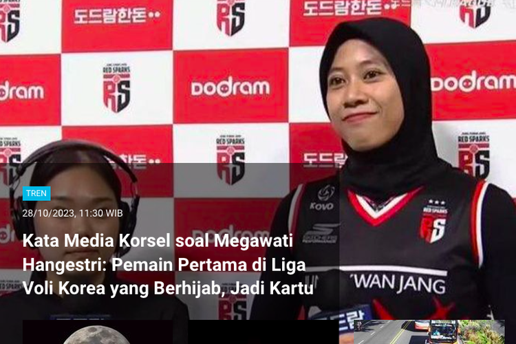 Penampilan atlet voli Megawati Hangestri di Korea Selatan, banyak menarik perhatian pembaca. Megawati tampil mengesankan dalam dua game terakhir dan membantu timnya meraih kemenangan.