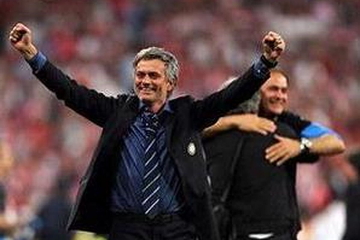 Pelatih Inter Milan, Jose Mourinho.