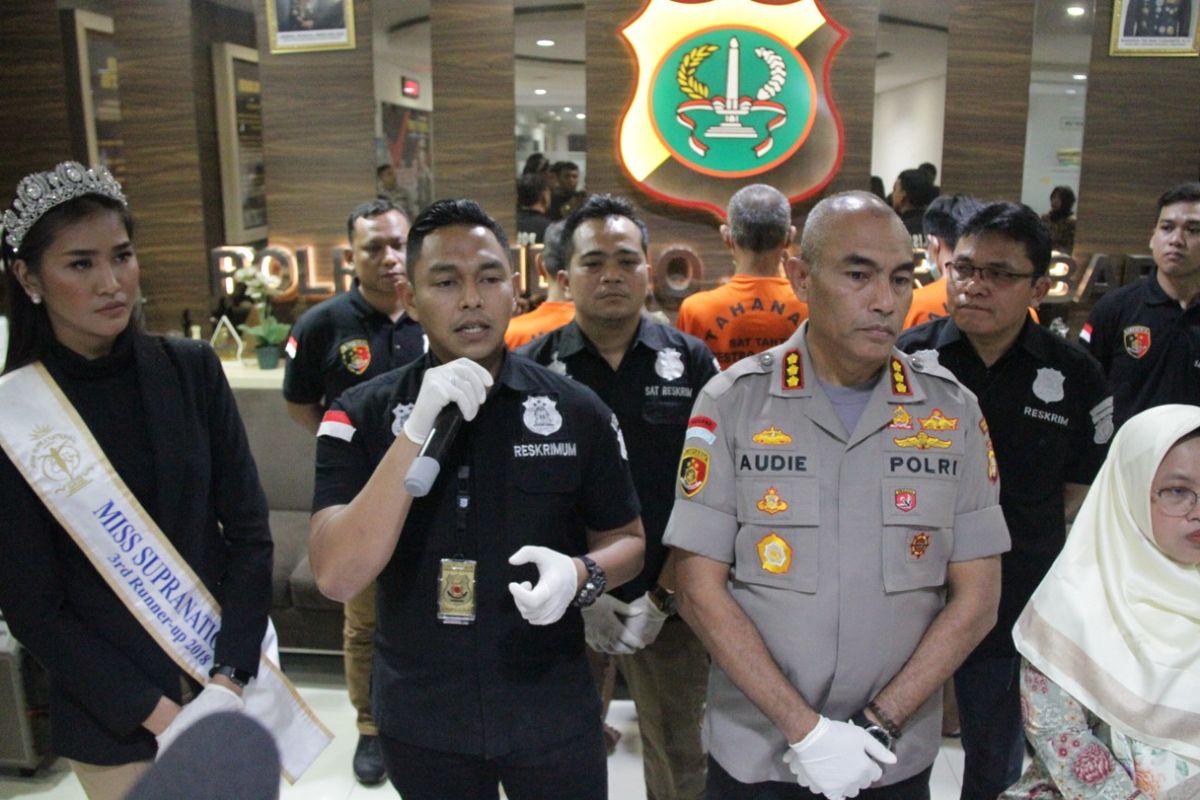 Konferensi pers di Polres Metro Jakarta Barat, Jumat (24/1/2020)