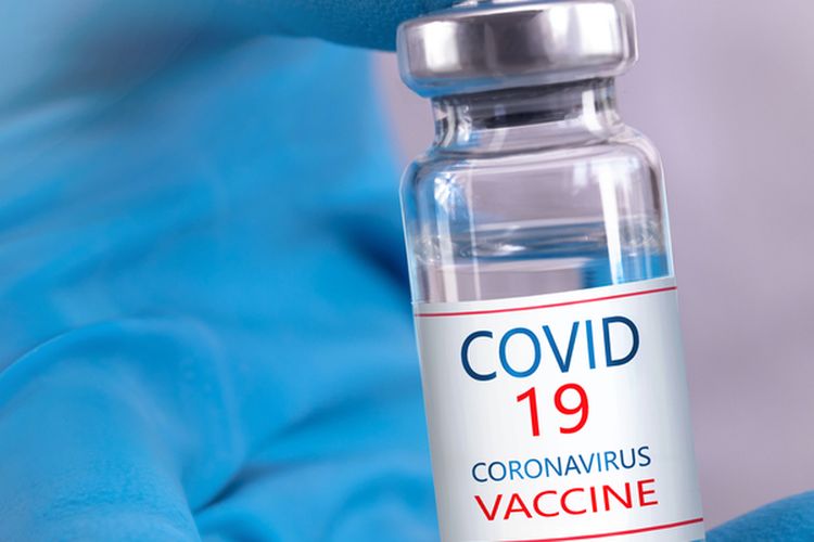 An illustration of Covid-19 vaccine. 