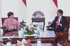 Jokowi Terima Bos IMF di Istana, Bahas Situasi Ekonomi Dunia