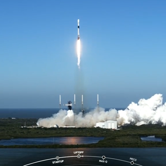 Peluncuran Satelit Merah Putih 2 dengan roket Falcon 9 milik SpaceX [Dok. SpaceX].