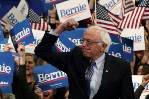 Menangkan Primary New Hampshire, Bernie Sanders Pertegas Status Unggulan