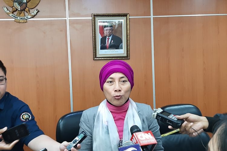 Ketua Komisi D Ida Mahmudah di gedung DPRD DKI, Jalan Kebon Sirih, Jakarta Pusat, Kamis (7/11/2019)
