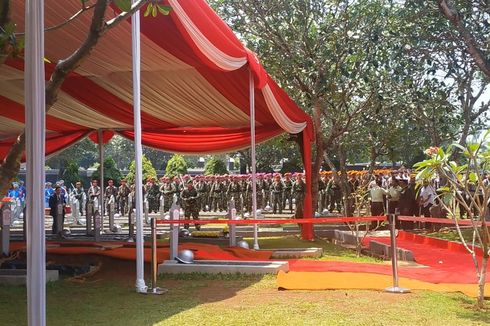 Pasukan TNI-Polri Gelar Gladi Resik Prosesi Pemakaman Habibie di TMP Kalibata
