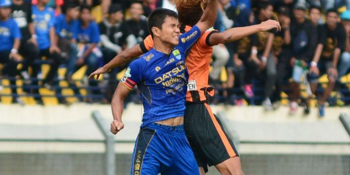 Persib Bandung kalah dari Perseru Serui pada pertandingan pamungkas Liga 1 di Stadion Si Jalak Harupat, Minggu (12/11/2017).