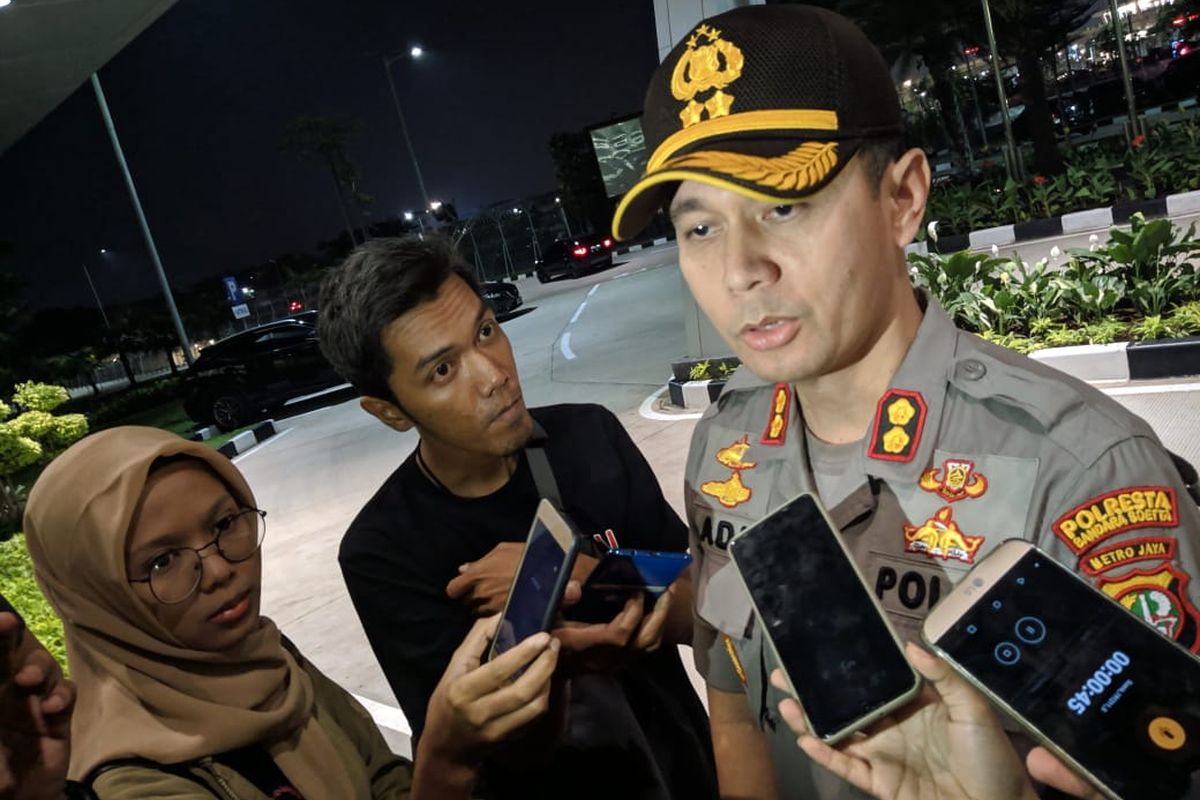 Kapolres Kota Bandara Soekarno-Hatta, AKBP Adi Ferdian Saputra saat ditemui di Gedung Otoritas Bandara Soekarno-Hatta, Rabu (11/12/2019) 