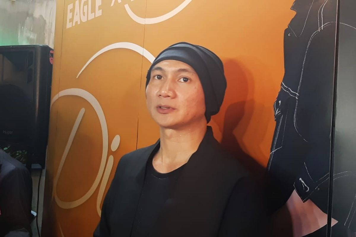 Penyanyi Anji saat ditemui di peluncuran Eagle x Anji di kawasan Kebayoran Baru, Jakarta Selatan, Selasa (22/10/2019).