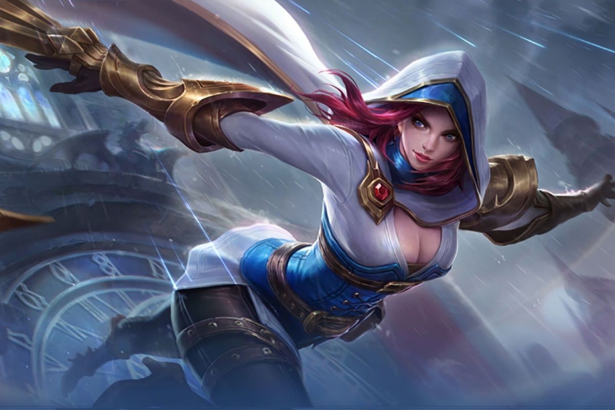 Ilustrasi hero Natalia di game Mobile Legends.