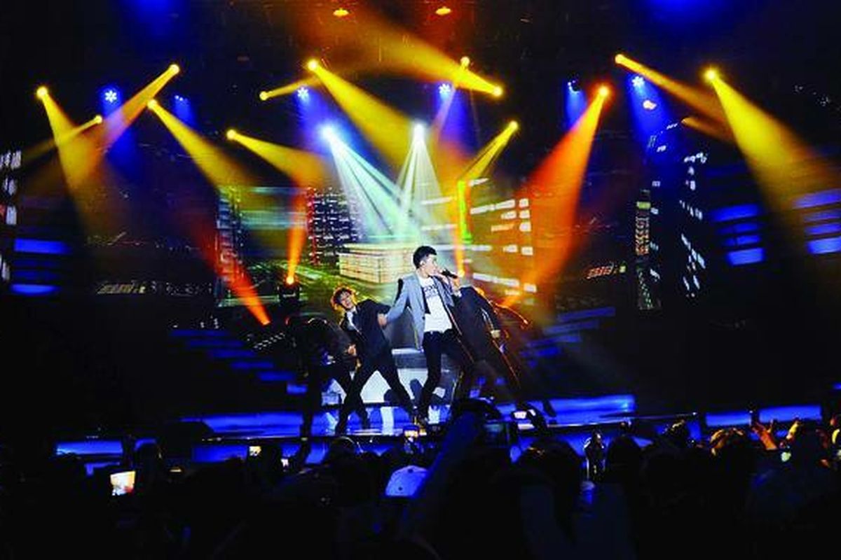 Penyanyi berdarah Korea-Amerika, Jay Park, menggelar showcase di Balai Sarbini, Jakarta Selatan, Kamis (10/5). Showcase ini digelar dalam rangkaian promosi album terbaru Jay Park, New Breed.