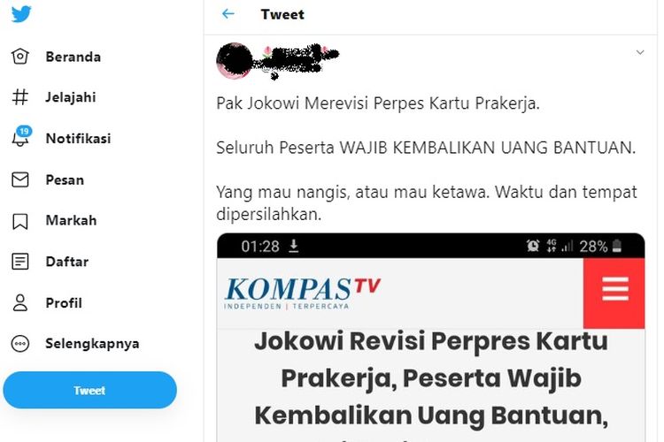 Penjelasan Lengkap Jokowi Minta Peserta Kartu Prakerja Kembalikan Uang Halaman All Kompas Com