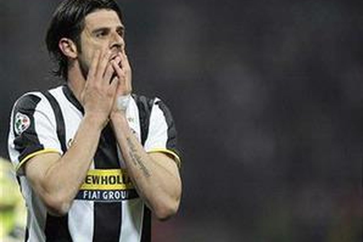 Penyerang Juventus, Vincenzo Iaquinta.