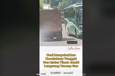 Truk Kecelakaan gara-gara Bus Intra Ngeblong, Busnya Langsung Kabur