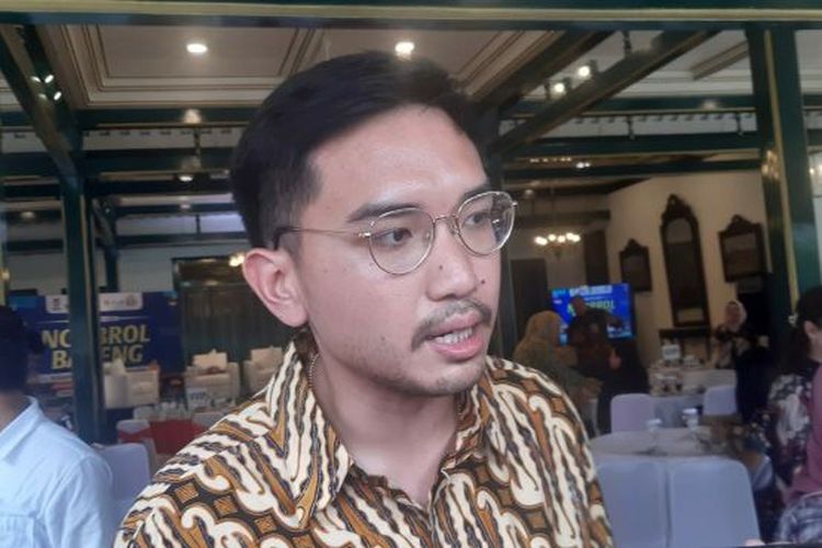 Kanjeng Gusti Pangeran Adipati Arya (KGPAA) Mangkunegara X di Pura Mangkunegaran Solo, Jawa Tengah, Senin (4/3/2024).