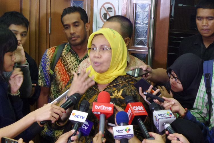 Jaksa KPK Irene Putrie di Pengadilan Tipikor Jakarta