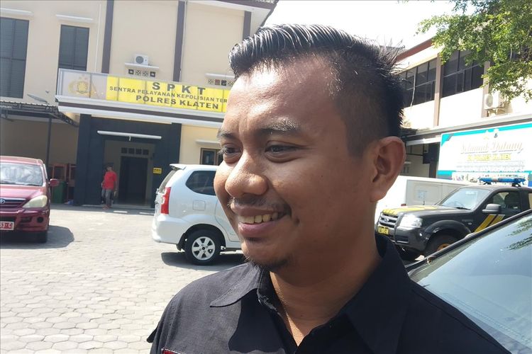 Kasat Reskrim Polres Klaten, AKP Dicky Hermansyah di Mapolres Klaten, Jawa Tengah, Selasa (23/7/2019).