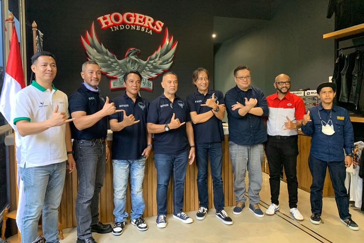 Komunitas Harley-Davidson Hogers Indonesia kembali mengadakan press conference di Motovillage, Kemang, Jakarta Selatan.
