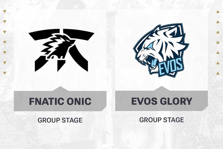 Fnatic Onic dan Evos Glory yang lolos ke MSC 2024.