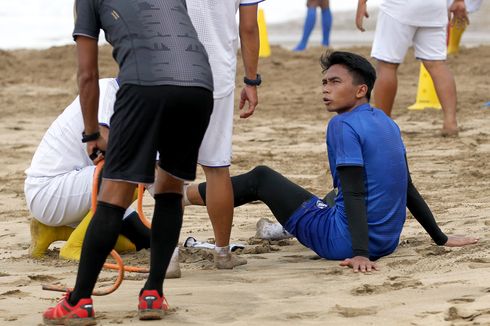 Latihan Arema FC di Pantai Balekambang Memakan Korban, 1 Pemain Cedera