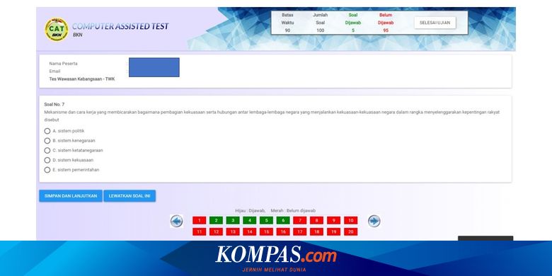 Tes Cat Bkn Digelar Ini Prosedur Bagi Peserta Bersuhu Tubuh 37 Derajat Celcius Halaman All Kompas Com