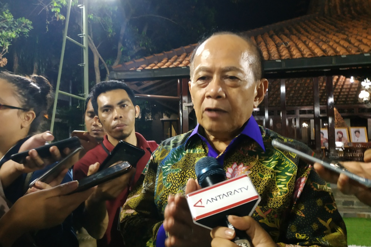 Wakil Ketua MPR RI Syarief Hasan di Kediaman SBY, Puri Cikeas, Bogor, Jawa Barat, Rabu (16/10/2019).