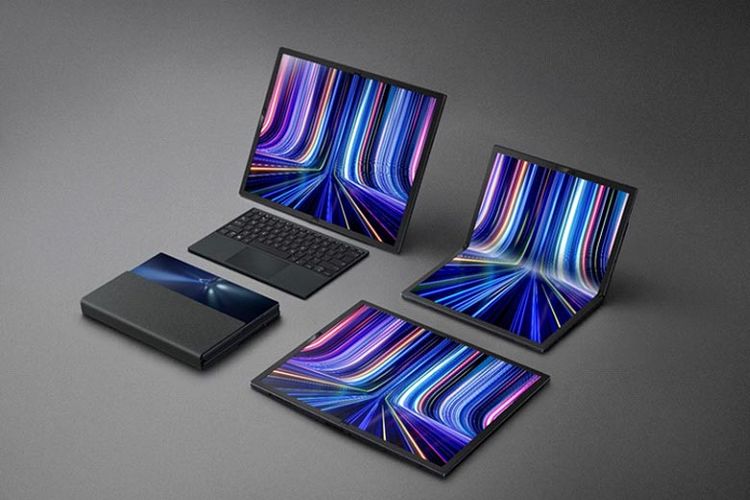  Zenbook 17 Fold OLED, laptop terbaru dari Asus. 

