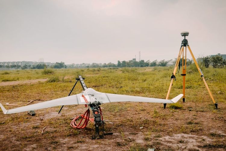 Survei pemetaan lahan proyek jalan tol bisa menggunakan teknologi drone agar lebih efisien