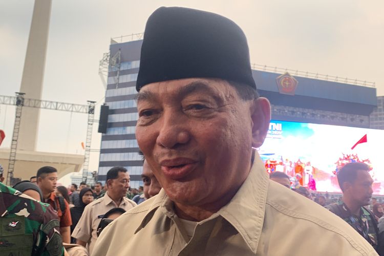Menteri Pertahanan (Menhan) Sjafrie Sjamsoeddin di Jakarta Pusat, Sabtu (4/10/2025).