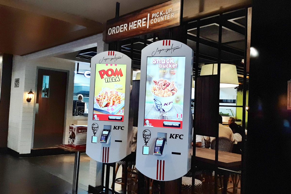 Mesin swalayan di KFC