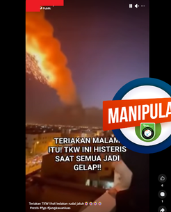 INFOGRAFIK: Video TKI Histeris Lihat Ledakan Rudal adalah Hasil Rekayasa AI