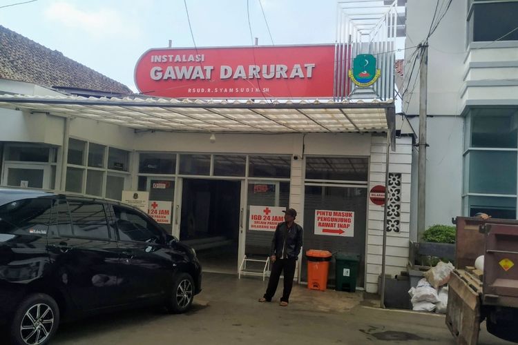 ILUSTRASI. Instalasi Gawat Darurat (IGD) RSUD R Syamsudin SH Kota Sukabumi, Jawa Barat.