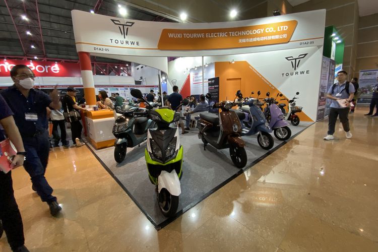 Motor listrik yang dipajang di INAPA 2023