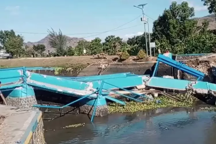 Dam Pacar di Tulungagung Ambrol, Pasokan Air untuk 900 Hektar Sawah Terancam