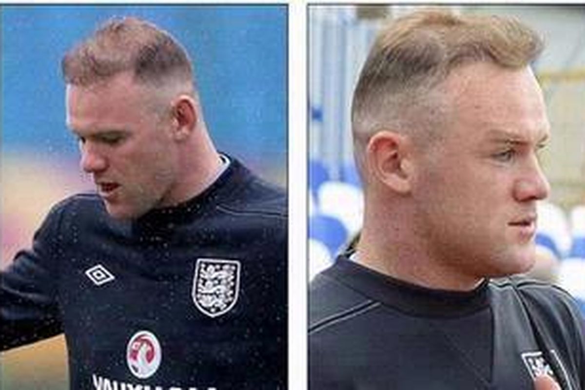 Model rambut baru striker tim nasional Inggris, Wayne Rooney, mirip dengan tatanan rambut Michael Fassbender yang berperan sebagai robot David di film berjudul 