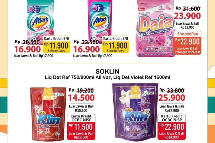 Katalog promo Alfamart periode 22-24 Oktober 2021.