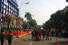 Belum Tampak Ribuan Pendukung Prabowo di Depan Gedung MK