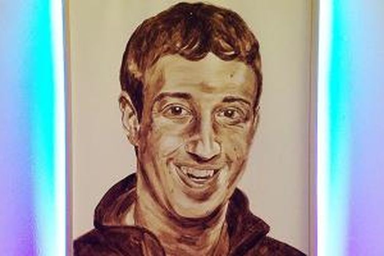 The Pooptrait, potret Mark Zuckerberg dari kotoran manusia, karya KATSU