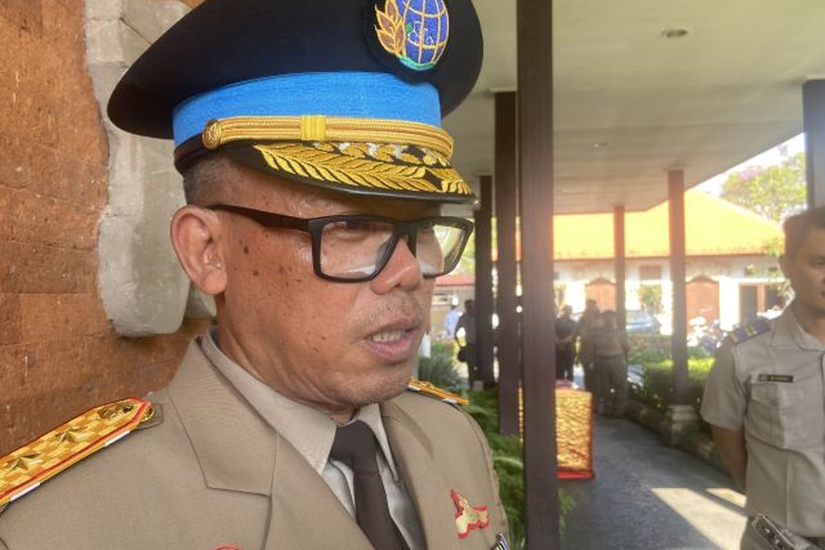 Kakanwil BPN Bali I Made Daging bahas lahan yang ditembok GWK milik badan jalan, Denpasar, Rabu 24/9/2025. 