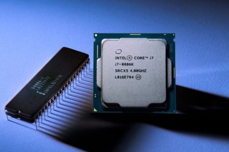 Ilustrasi prosesor Intel Core i7-8086K