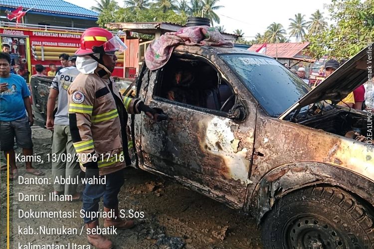 Gara-gara Korsleting Mesin Pompa BBM, Rumah dan Mobil Warga di Sebatik Terbakar