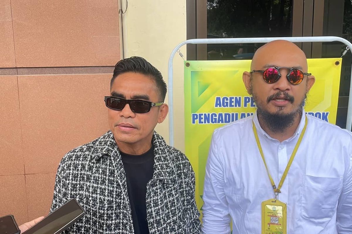 Idham Masse hadir di persidangan cerainya dengan Catherine Wilson di Pengadilan Agama Depok, Rabu (24/1/2024).  