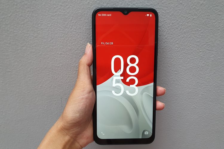 Tampilan layar kunci Redmi A1