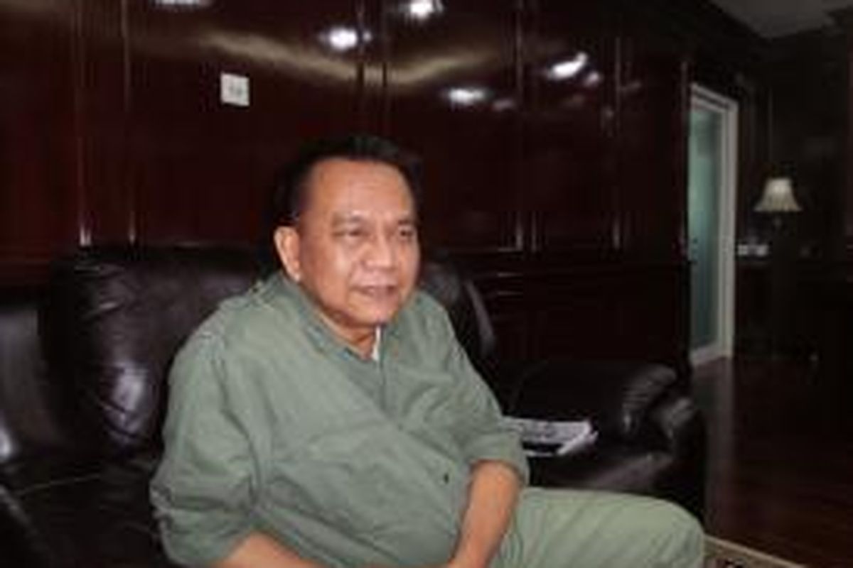 Ketua DPD Partai Gerindra DKI Jakarta Mohamad Taufik, di Gedung DPRD DKI, Kamis (23/7/2015)