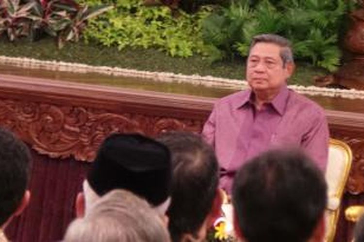 Presiden Susilo Bambang Yudhoyono saat bertemu dengan peserta Silatnas FKUB