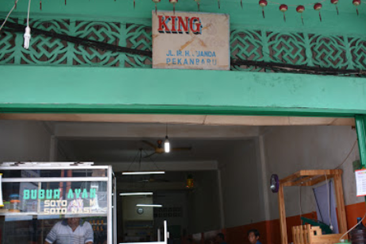 Tampak depan Kedai Kopi King, Pekanbaru