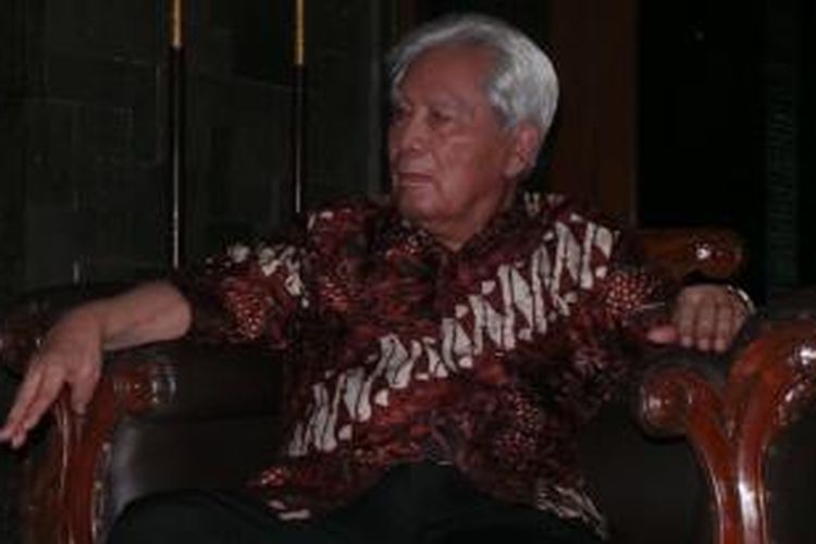 Salah satu pendiri Partai Golkar Suhardiman di Jakarta, Rabu (13/8/2014).